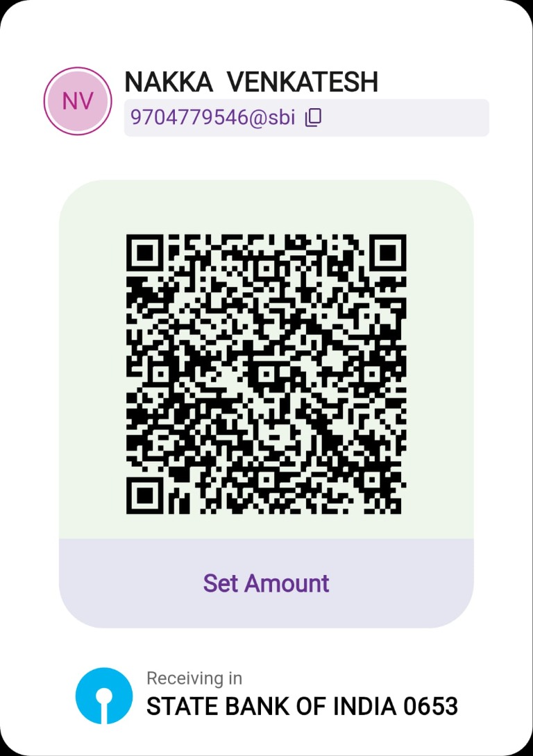 UPI payment QR code for Nakka Venkatesh